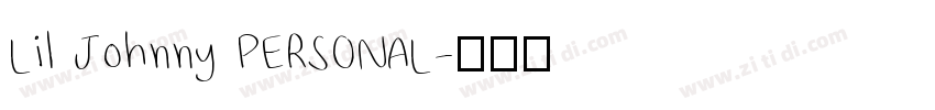 Lil Johnny PERSONAL字体转换